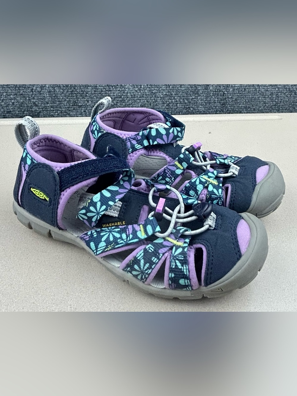 KEEN Kids' Seacamp II CNX - Size 1 Hiking Outdoor Water Sandals